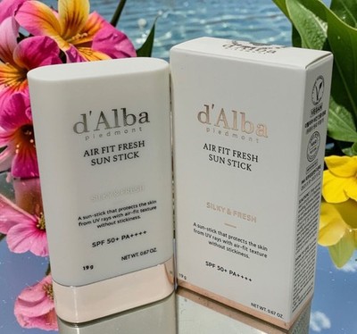 D'ALBA Air Fit Fresh Sun Stick SPF50+ PA++++ 19g UV Sunscreen Sun Block  Ex 4/28
