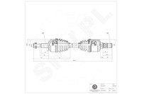 Kardanwelle Vorderer Linker Antriebswelle FüR Jeep Commander 52104701AA