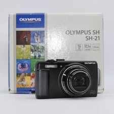 With original box working OK OLYMPUS SH 21 Olympus Compact Digital Camera Black