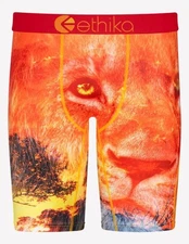 Mens ETHIKA King of Jungle Boxer Brief Boxer Shorts Underwear SMALL (28-30) *3Q