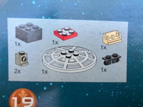 LEGO Star Wars 7190 Millenium Falcon w/mini figures + manual Year 1999