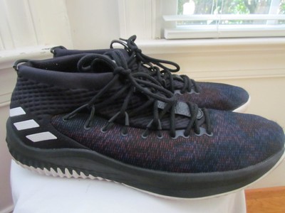 ADIDAS DAME 4 'STATIC' BLACK WHITE DAMIAN LILLARD MEN'S BASKETBALL