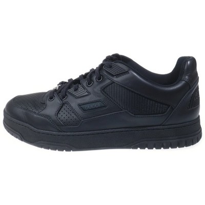 GUCCI JONES Leather SNEAKERS Black 777221 Used fa86fb5db3b70ce7b81129c66f1a0ca3