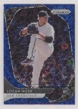 2020 Panini Prizm Tier II Quick Pitch Blue Donut Circle 178/199 Logan Webb 0s23