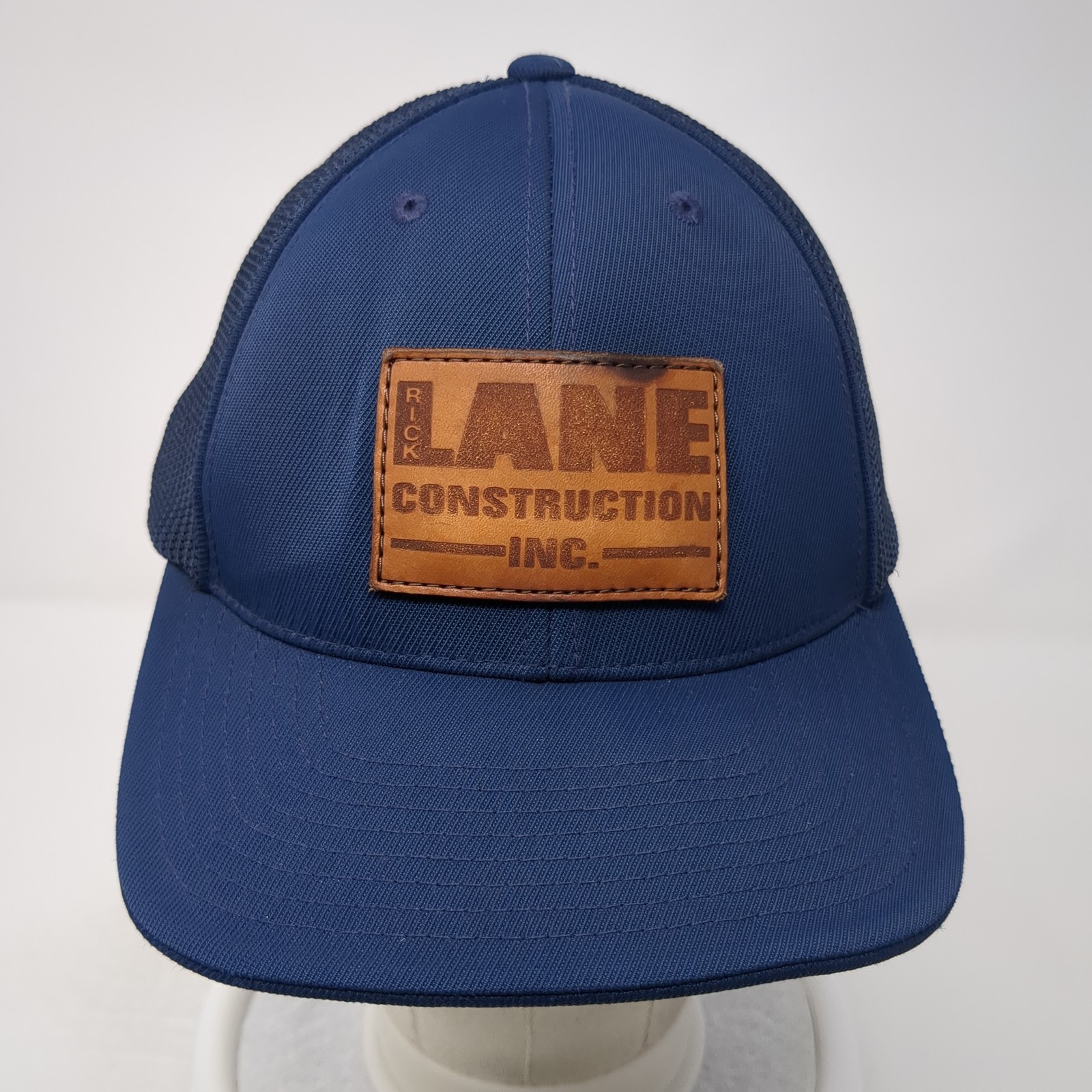Lane Construction Inc. Leather Patch Fitted Truck… - image 2