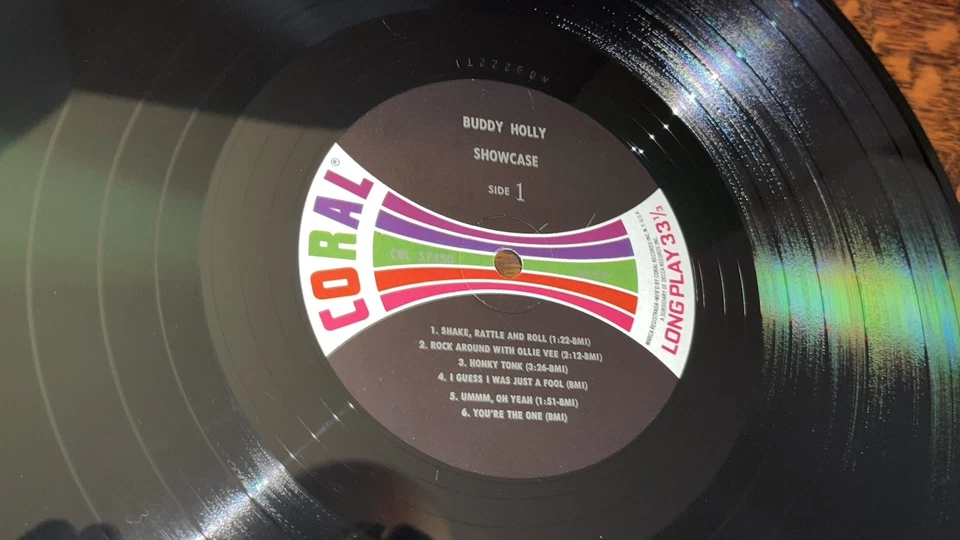 12" LP~ BUDDY HOLLY~ 1964~ SHOWCASE~ CORAL # CRL-57450 Foto 2 de 4