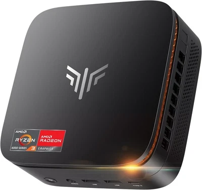 KAMRUI P1 Mini PC AMD Ryzen 4300U(4C/4T, 3.7GHz) 16GB DDR4 512GB SSD WIFI BT
