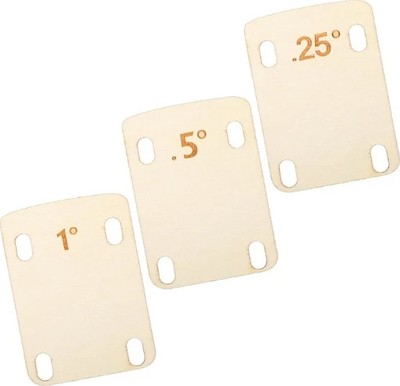 Guitar Neck Shims 3Pcs Solid Maple Wood Neck Shim Protection Wooden Bolt