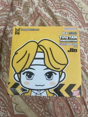 New In Box BTS TinyTan Jin Mic Drop Vinyl Doll Hug My Tamagotchi Nano Set