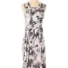 Simply Vera by Vera Wang geometric layered sheath dress size XS
