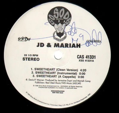 JD & Mariah Sweetheart Vinyl Single 12inch So So Def