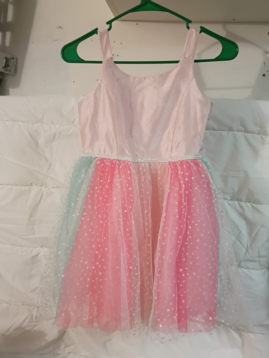 cat and jack pink dress Cat & Jack Pink Sparkle Tutu Dress Girls Size Large 10/12