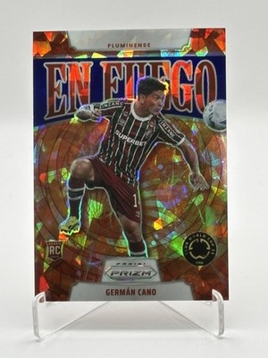 2025 Prizm FIFA Club World Cup Fluminense RC German Cano En Fuego Blue Ice /99
