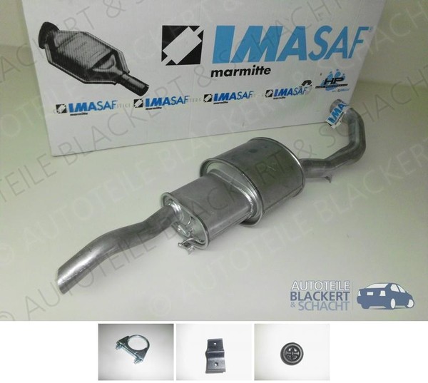 Imasaf ESD Auspuff Endtopf+Anbauteile für Alfa 75 1.8T 2.0 2.5V6 3.0V6 1985-1987-image