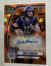 2024 Bowman Chrome Sapphire University #PA-JHO Josh Hoover Auto Orange 15 /25