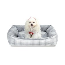 MIHIKK Rectangle Dog Beds for Small Medium Dogs  Cats, Orthopedic Sleeping P...