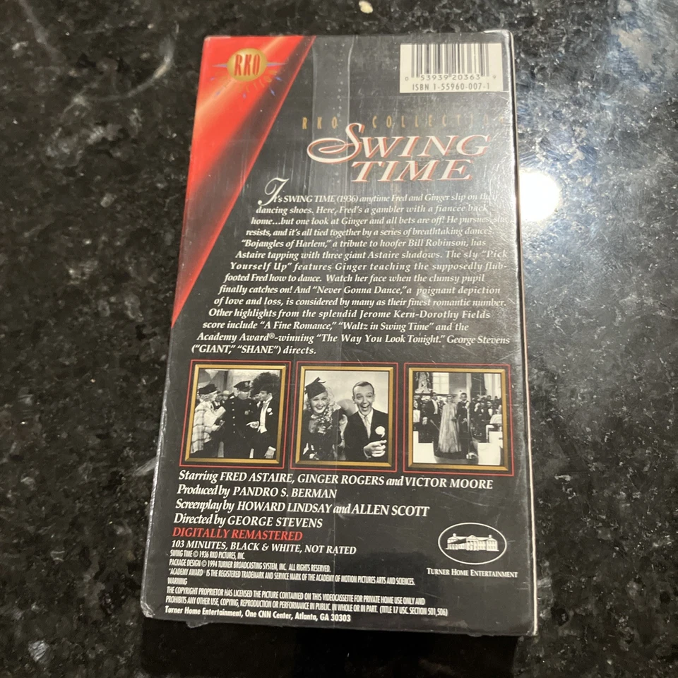 Swing Time (VHS, 1936) Fred Astaire Ginger Rodgers BRAND NEW SEALED Free Ship! - Image 4 of 4
