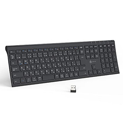 iClever Keyboard Wireless Keyboard 2.4G Receiver Included Japanese JIS Layout