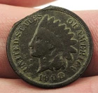 1908 Indian Head Cent Clipped Planchet