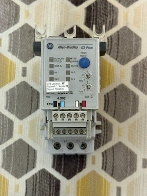 ALLEN BRADLEY 592-EC2DC E3 Plus 9-45 Amp Overload for DeviceNet with 193-EIMD In
