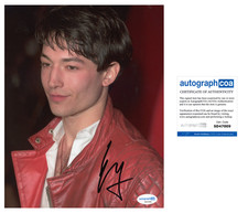 EZRA MILLER SIGNED CANDID 8X10 PHOTO W/PROOF # 3 ACOA AUTHENTICATED