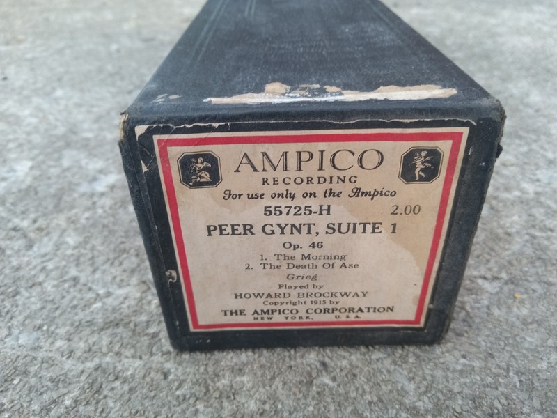 Vintage AMPICO Reproducing Player Piano Roll  #55725 Peter Gynt Suite 1 Op 46