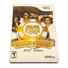 World Series of Poker Tournament of Champions 2007 TESTED Nintendo Wii CIB WSOP