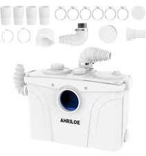 Macerator Pump 900W 48 GPM Flow 40 ft Head Lift Pump Toilet Basement Sink