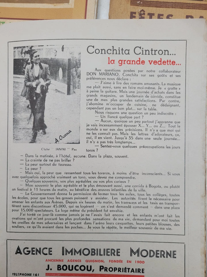 fetes de Dax 3  Programmes Corridas années 1948 ,1949 et 1952 - Photo 2/2