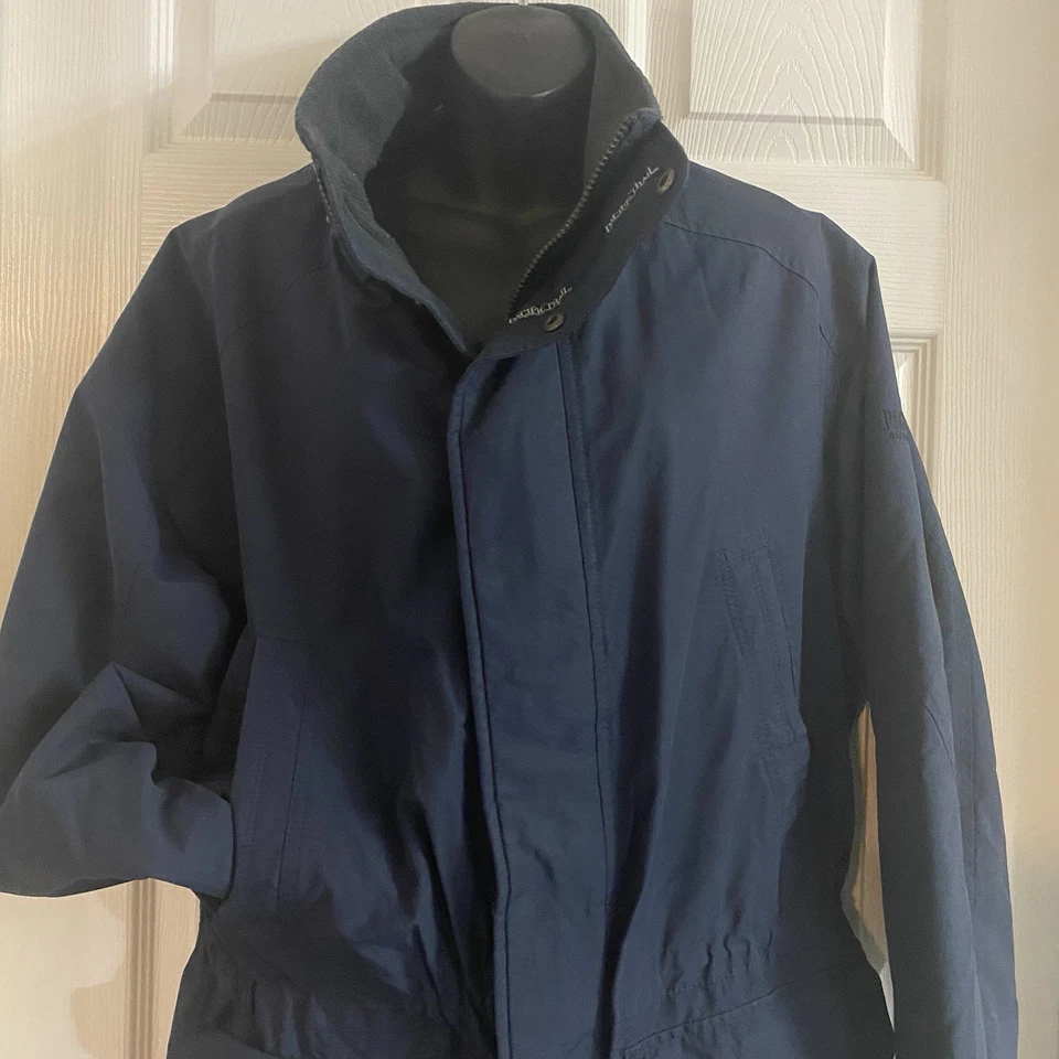 Chaqueta Pacific Trail De Colección Para Hombres M Negra Con Capucha Pesada Invierno Esquí Forrada de Vellón Foto 4 de 4