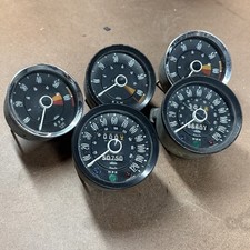 Triumph Spitfire Lot Of 5 Jaeger Gauges Speedometer Tachometers Mg Austin