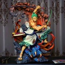 1/4 LC Studio One Piece Roronoa Zoro Resin Model In Stock Led Light In Box Anime