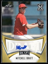 2021 Leaf Draft #BA-MB2 Mitchell Bratt Autographs Gold