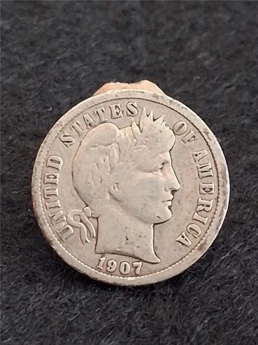 Pickers Delight Bag of x1 1907 Silver BARBER DIME  CIRCULATED    #MF-1639