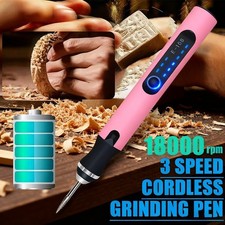 USB Rechargable Engraving Pen with 37 Bits Mini Electric DIY Engraver Cordless 