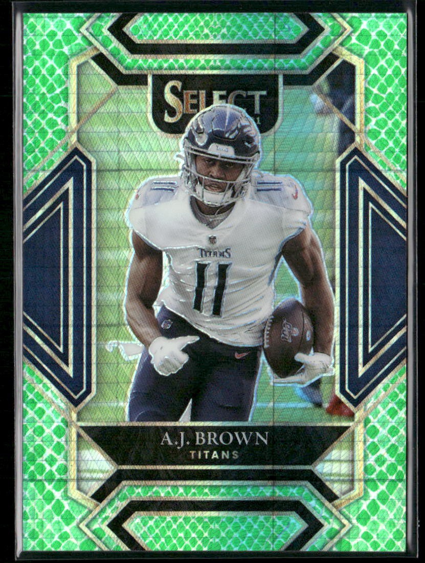 2021 Panini Select #233 A.J. Brown Dragon Scale Prizm