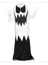Kids Floating Ghost White Child Halloween Costume Size L 12-14