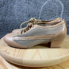 Very Fine Cuban Low Heel Dance Shoes Womens Size 8 Ballroom Dance Shoes