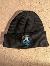 NWOT - Unisex Black Acrylic Hat Winter Beanie - One Size