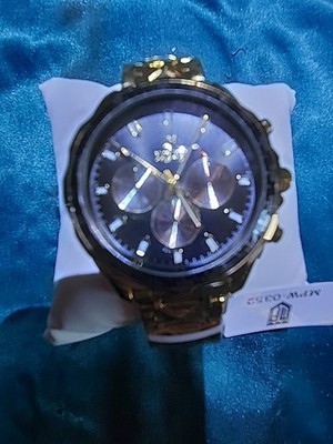 MONTRESS Prestige Mpw 0352 Gold WATCH.. HOUR ..Minute..Seconds Hand Dials