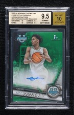 2023-24 Bowman U Chrome Green Refractor 42/99 Zaccharie Risacher BGS 9.5 Auto