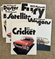 Plymouth 1972 Sales Brochures Lot Of 6 Fury Satellite Duster More