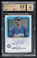2011 Bowman Prospects Auto Michael Pineda #BPA-MP BGS 9.5 GEM MINT Auto 0s3