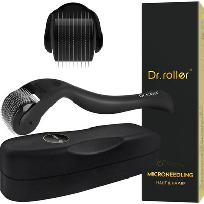 Derma Roller 1mm für Bart und Kopfhaut, Titan Nadeln, Microneedling, Haarwuchs
