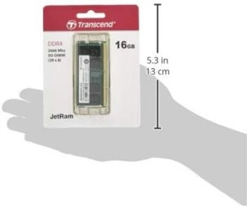 Transcend 16 GB JetRAM DDR4 2666Mhz SO-DIMM 2Rx8 1Gx8 CL19 1.2 V 16 GB 2666 MHz  - Image 2 of 3