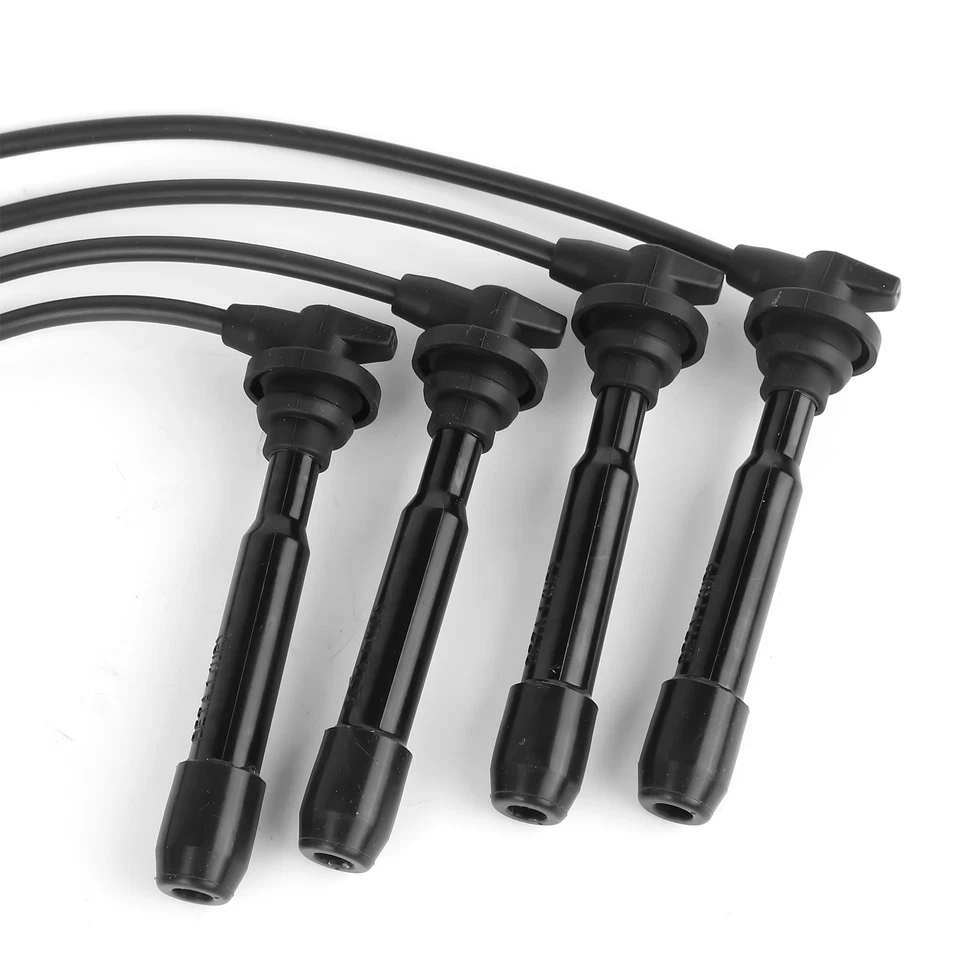 4 Ignition Spark Plug Leads Wires for Hyundai Elantra XD Tucson Coupe Kia Cerato - image 4 of 4