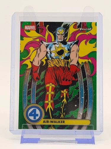 2026 Topps Finest Marvel Air-Walker 005 Green Pulsar Refractor /99 Herald Galact
