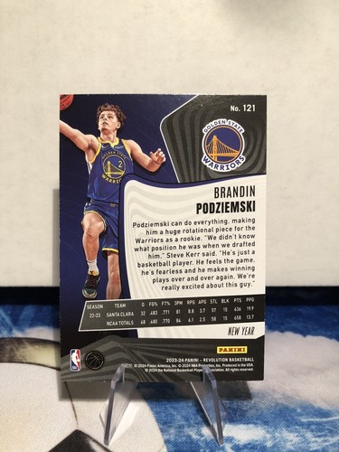 2023-24 Panini Revolution Brandin Podziemski Red Asia New Year RC #121 - Picture 2 of 2