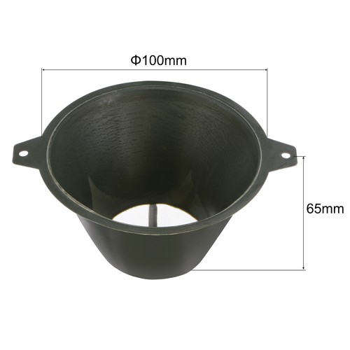 10 Piezas Colador de Pintura 150 Micras 100mmx65mm Cono Pantalla Malla Metálica Verde Oscuro - Imagen 2 de 5