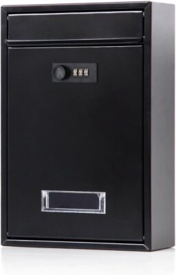 Locking Mailbox Wall Mounted Vertical- Jssmst Mail Boxes with Combination Lock x